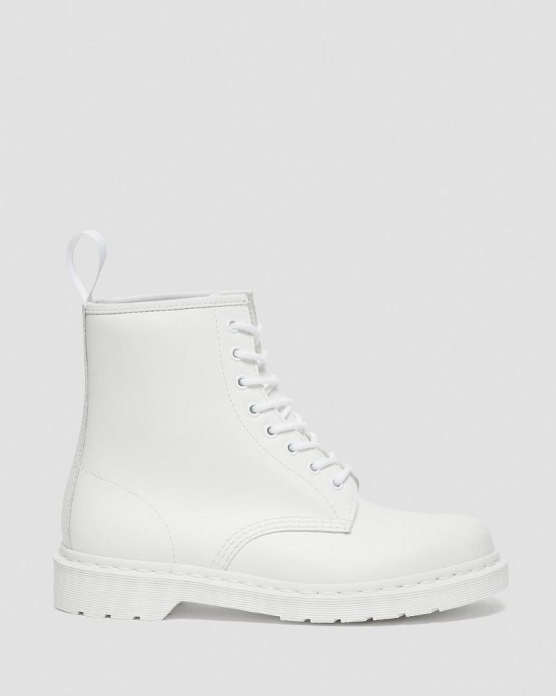 Dr Martens 1460 Mono Smooth Leren Veterlaarzen Heren Wit | NL 290OKI